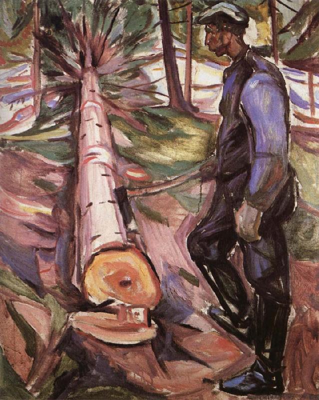 Edvard Munch Timberjack China oil painting art